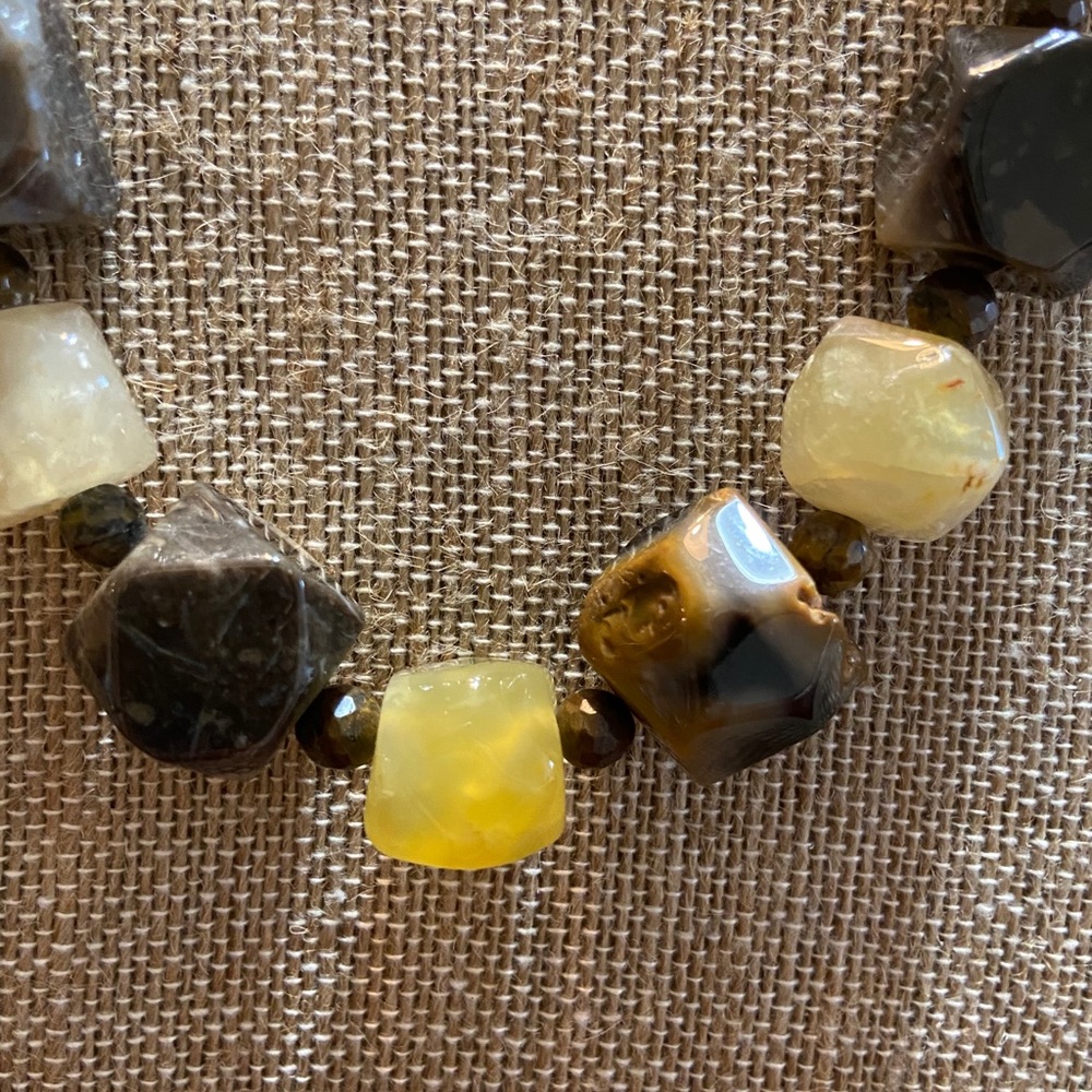 Multi-gemstone Statement Necklace - Picture 2 of 6